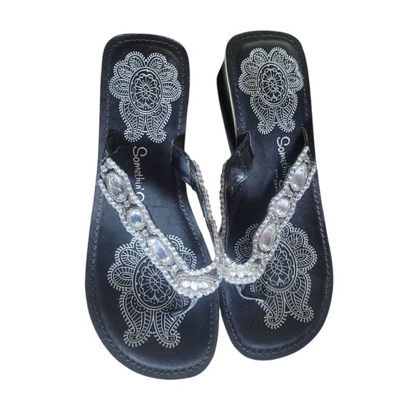 Skechers Somethin Else Beaded Chunky Platform Sandals Womens 9 (approximate) Y2K - Picture 3 of 11